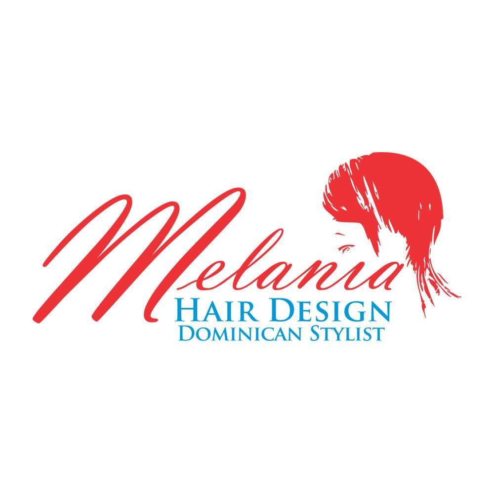 Melania hair design logo